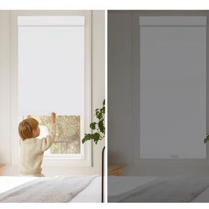 White Roller wood Window Shades